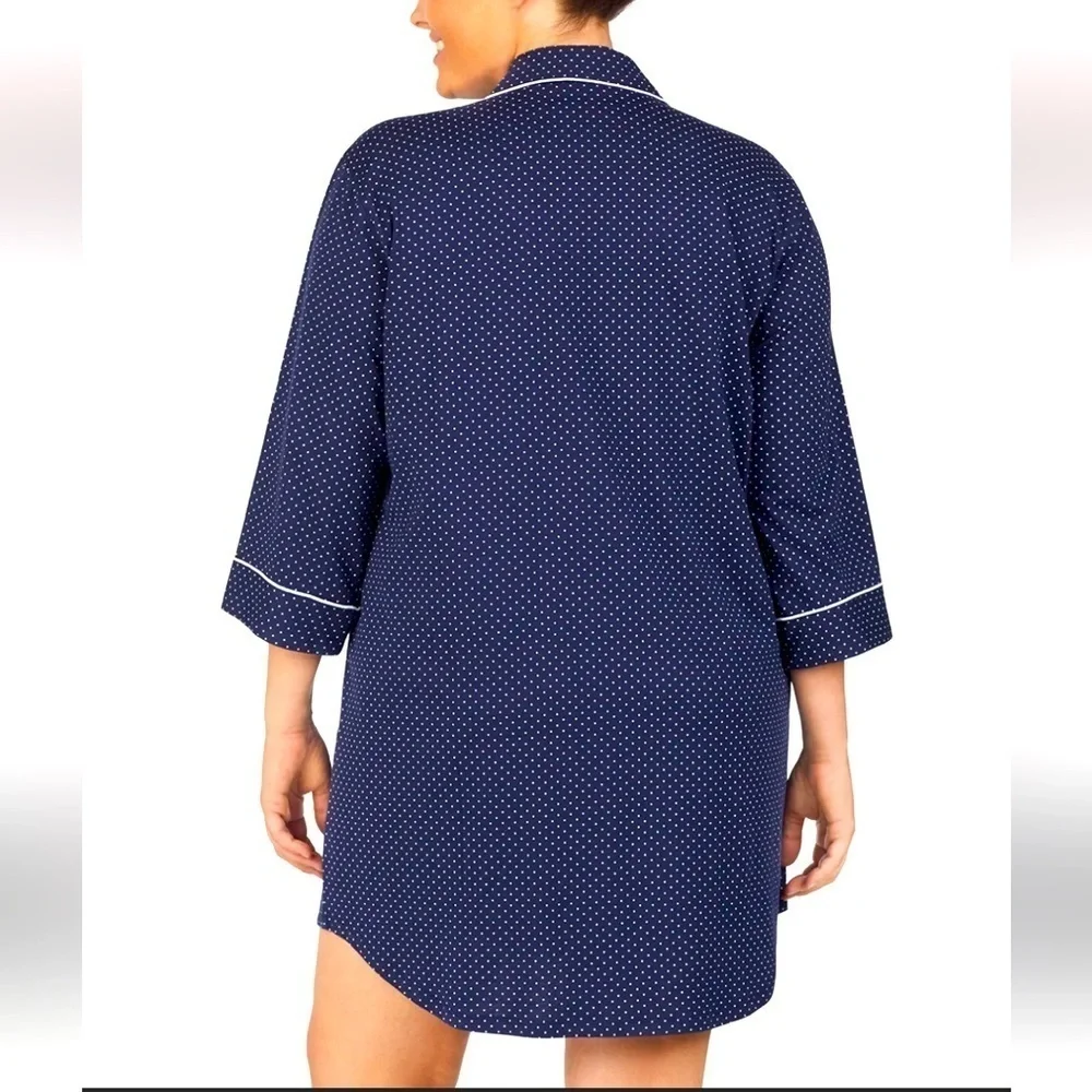 Lauren Ralph Lauren Polka Dot Knits Sleep Shirt